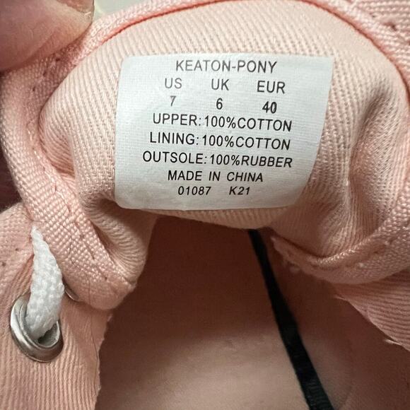 POLO RALPH LAUREN KEATON PONY SK-LTL MEN'S SIZE 7D SNEAKERS PINK COLOR NAVY PONY - Picture 8 of 9